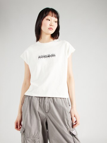 T-shirt NAPAPIJRI en blanc : devant