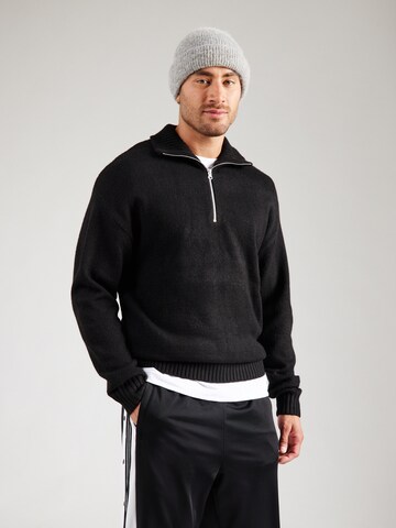 JACK & JONES Sweater 'JJESOHO OLLIE' in Black: front