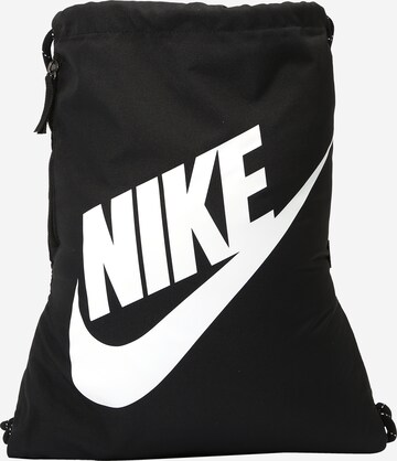 Sacs à cordon 'Heritage' Nike Sportswear en noir : devant