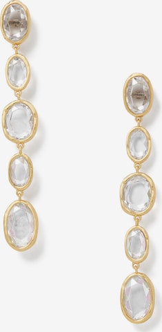 Boucles d'oreilles Kate Spade en or : devant