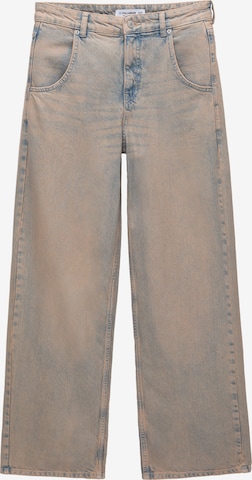 Pull&Bear Wide leg Jeans in Roze: voorkant