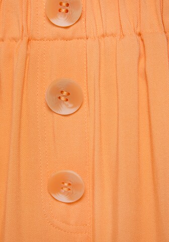 LASCANA Loose fit Pleat-Front Pants in Orange