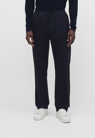 GUESS Tapered Broek 'AXEL' in Blauw: voorkant