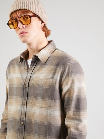 HOLLISTER Comfort fit Button Up Shirt in Beige