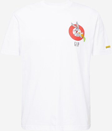 GAP T-Shirt 'LOONEY TUNES' in Weiß: predná strana