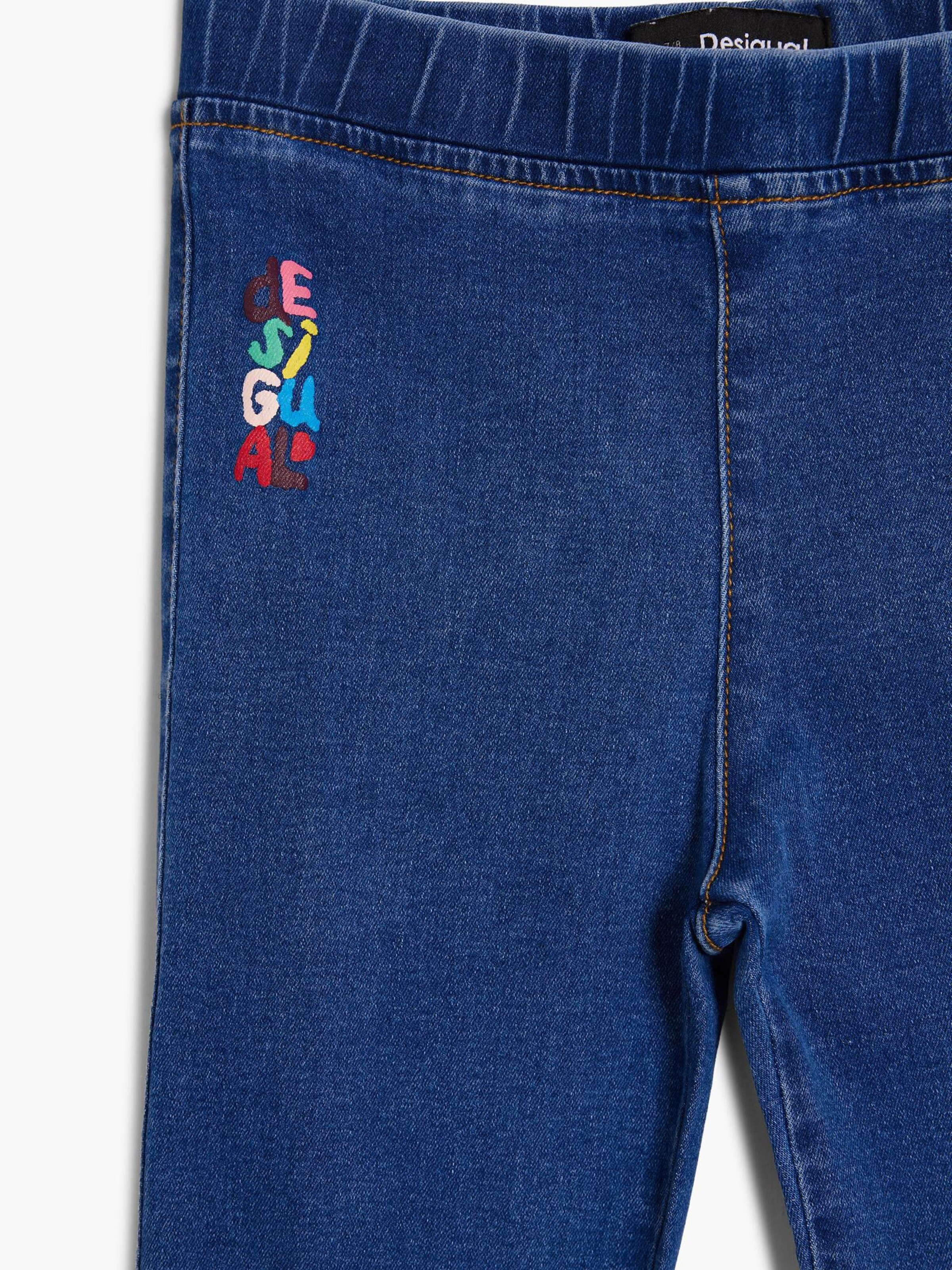 Desigual Rozkloszowany krój Jeansy w kolorze niebieski