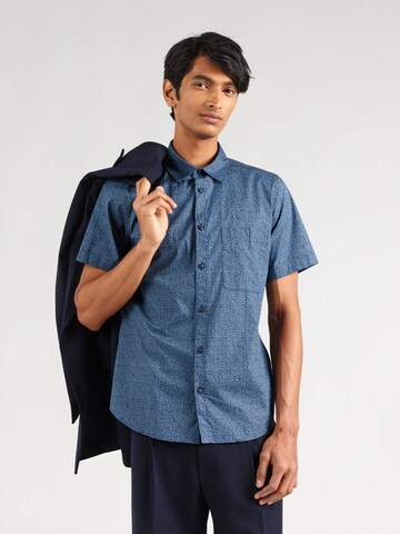 Coupe slim Chemise s.Oliver en bleu : devant