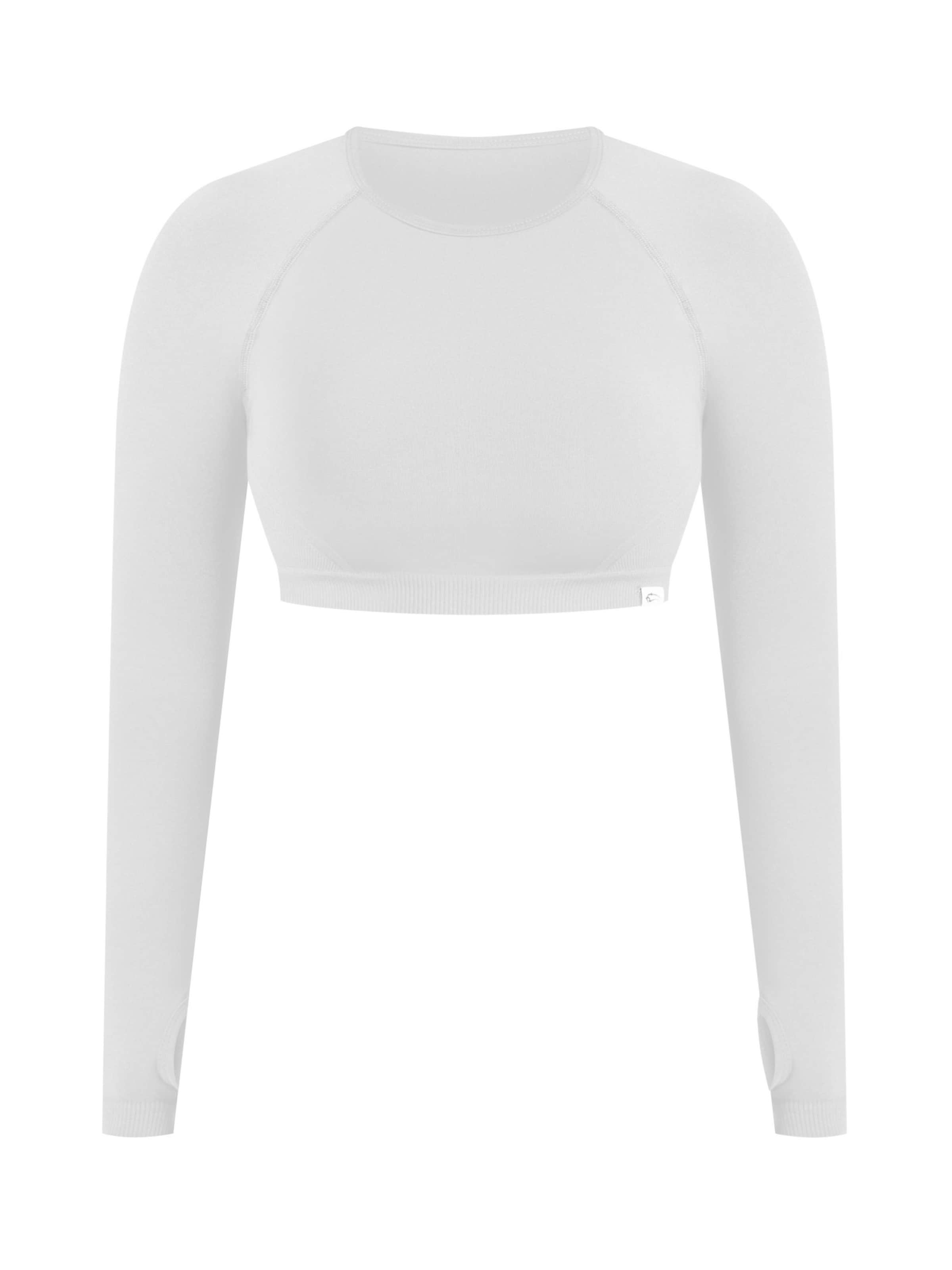 Smilodox T-Shirt 'Linnea' in Weiß: Vorderseite