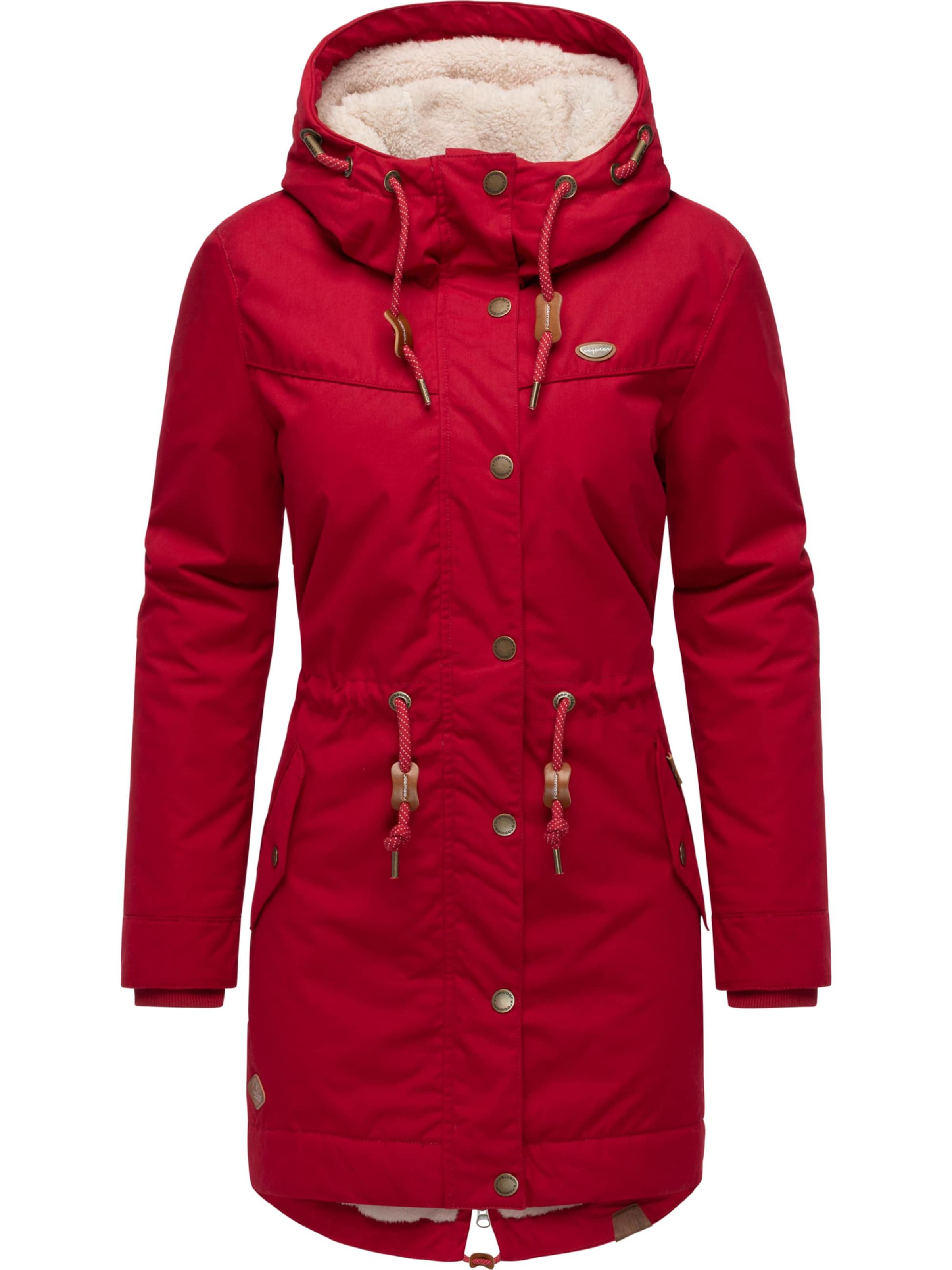 Parka d’hiver 'YM-Canny' Ragwear en rouge : devant
