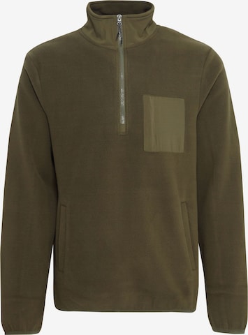 BLEND Fleecejacke ' BHBROOKS Sweatshirt halfzipp ' in Grün: Vorderseite