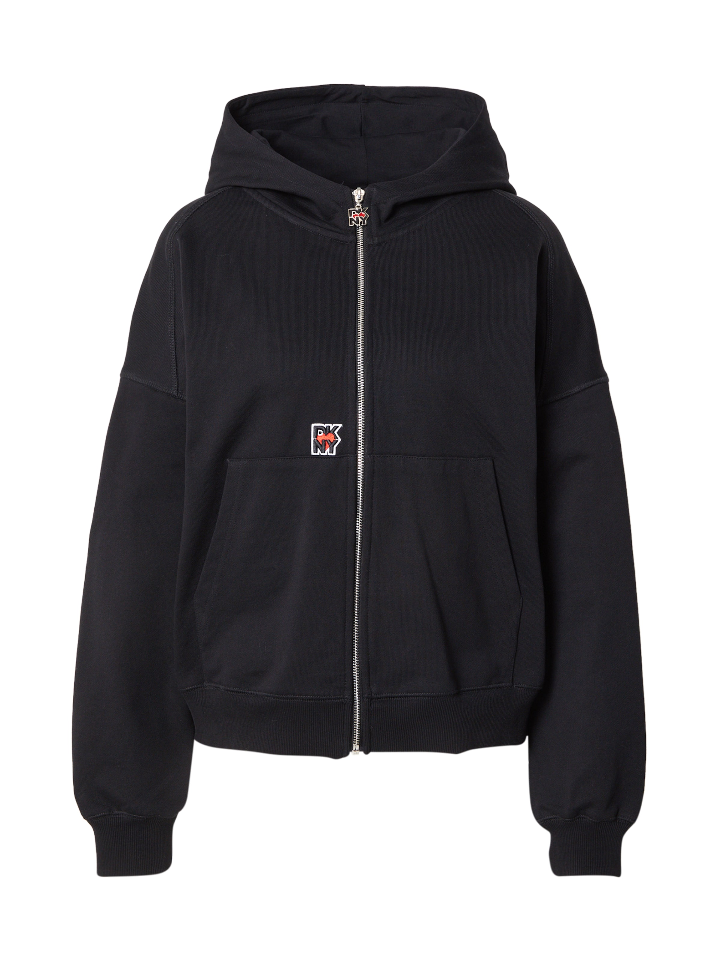 DKNY Ζακέτα φούτερ σε μαύρο: μπροστά