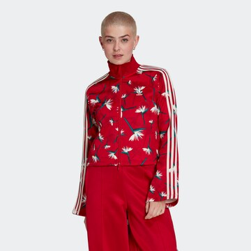 Veste de survêtement 'Thebe Magugu Beckenbauer' ADIDAS ORIGINALS en rouge : devant