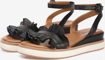 INUOVO Sandalen met riem in Zwart