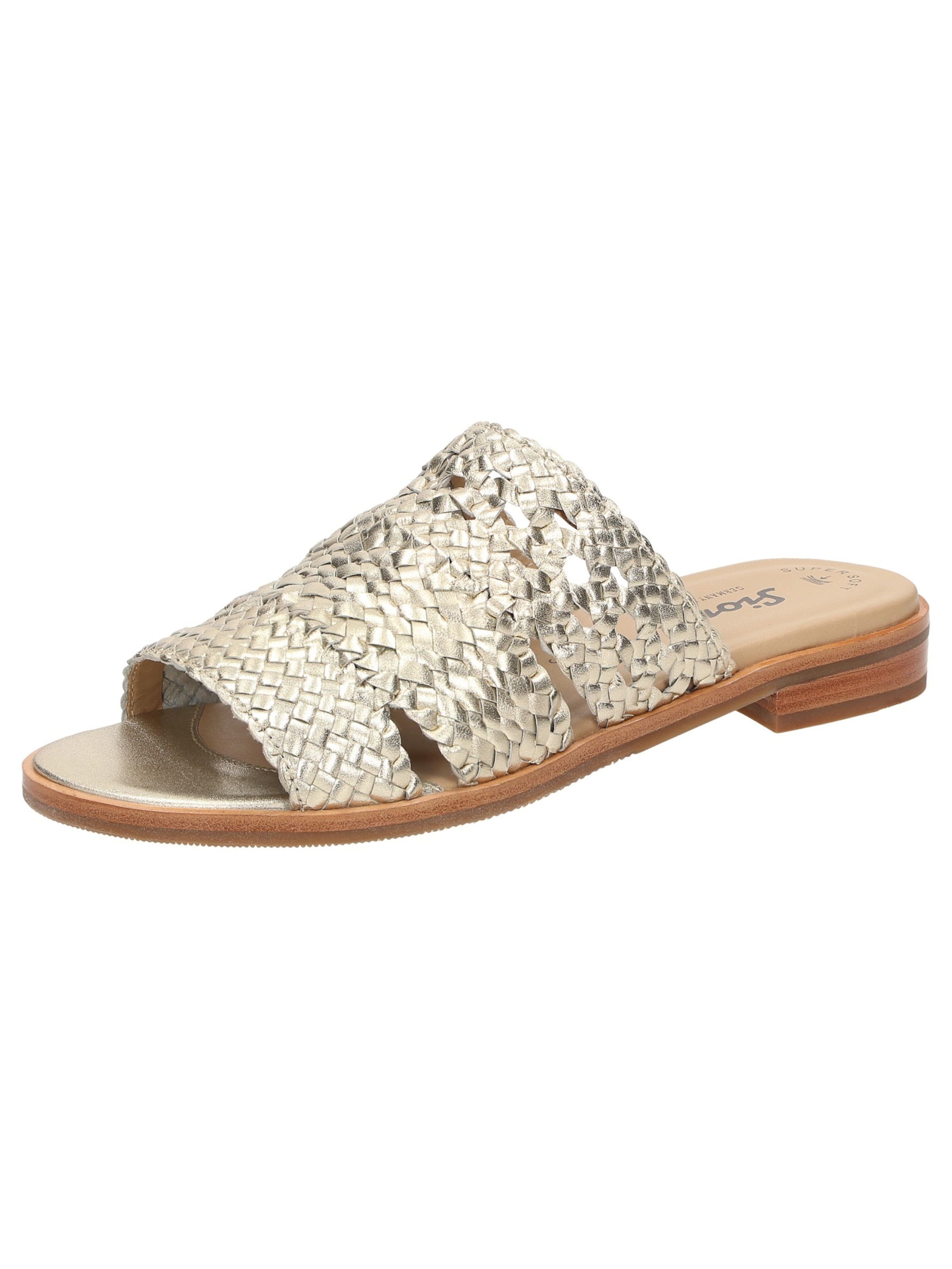 SIOUX Pantolette ' Cosinda-703 ' in Gelb: Vorderseite