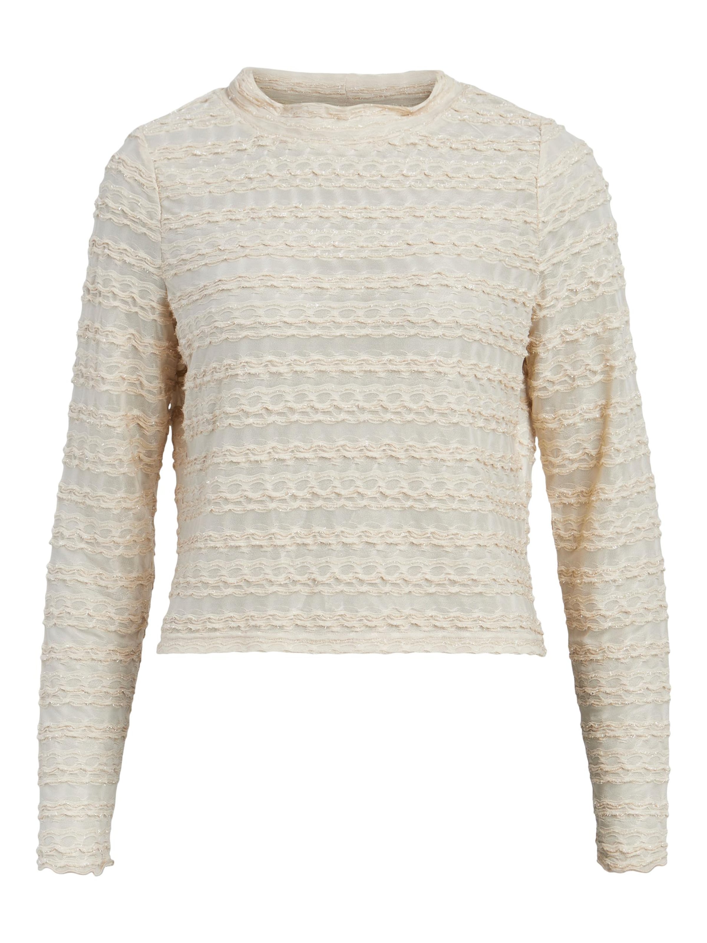 OBJECT Bluza 'RUNA' | bež barva: sprednja stran