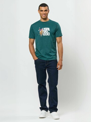 Coupe regular Chemise ' UMDamir ' U.S. POLO ASSN. en vert