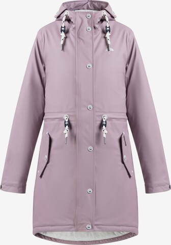 Schmuddelwedda Raincoat in Purple: front