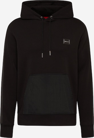 HUGO Red Sweatshirt 'Daulo' in Black: front