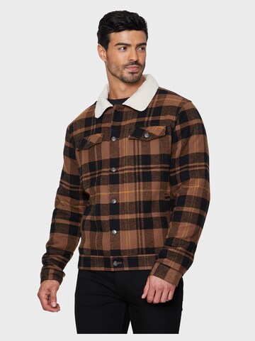 Threadbare Between-Season Jacket 'Philip' in Brown: front