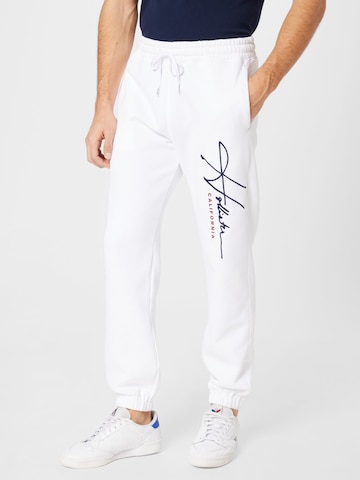 Effilé Pantalon HOLLISTER en blanc : devant