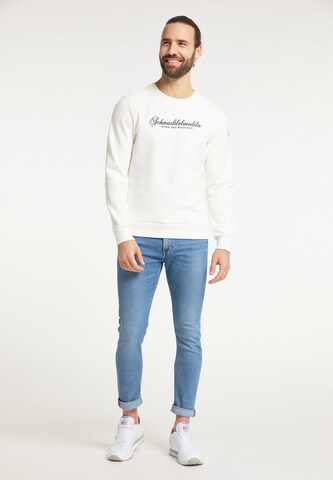 Schmuddelwedda Sweatshirt i vit