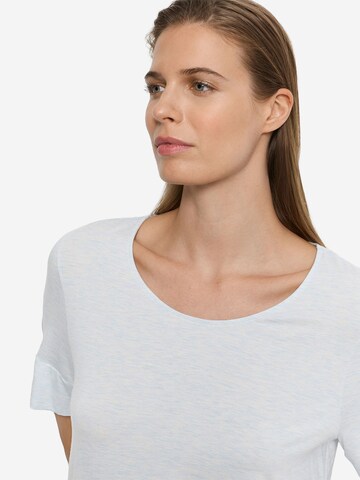 Hanro T-Shirt ' Natural Elegance ' in Blau