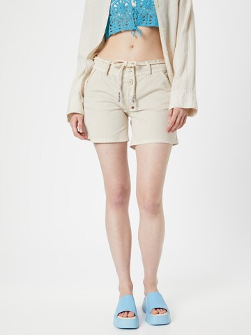 Sublevel Regular Broek in Beige: voorkant