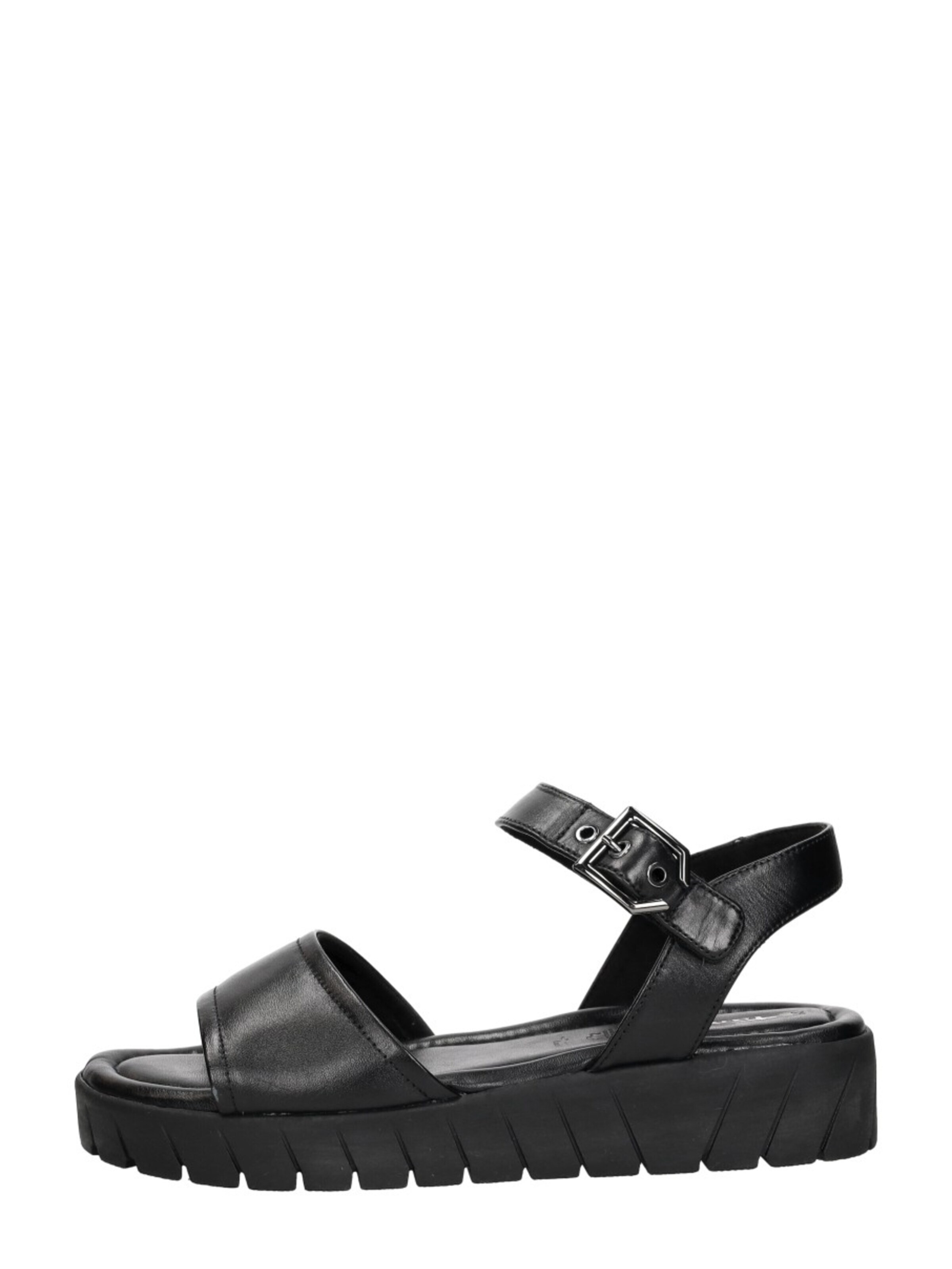 Tamaris Sandal 'Sandalen Plat' in Black: front
