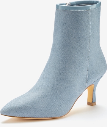LASCANA Ankle Boots in Blue: front