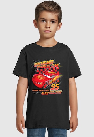 ABSOLUTE CULT Shirt 'Cars - Thunder Always Comes After Lightning' in Zwart: voorkant