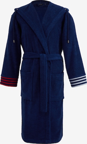 Ralph Lauren Home Long Bathrobe 'TRAVIS' in Blue: front