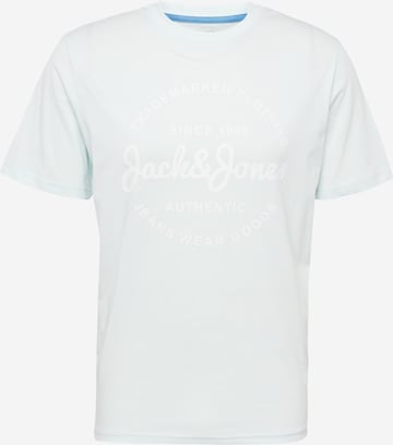 zils JACK & JONES T-Krekls 'FOREST': no priekšpuses