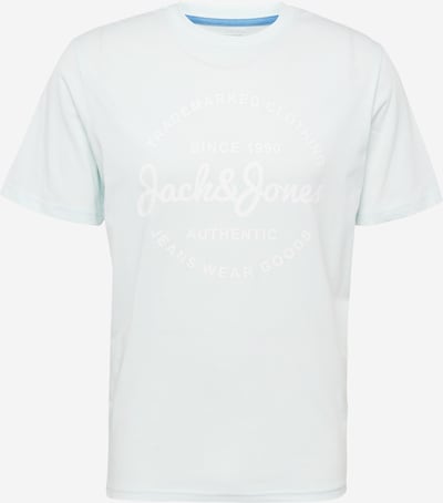 Tricou 'FOREST' JACK & JONES pe albastru pastel / alb, Vizualizare produs