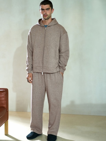 Next Zip-Up Hoodie in Brown