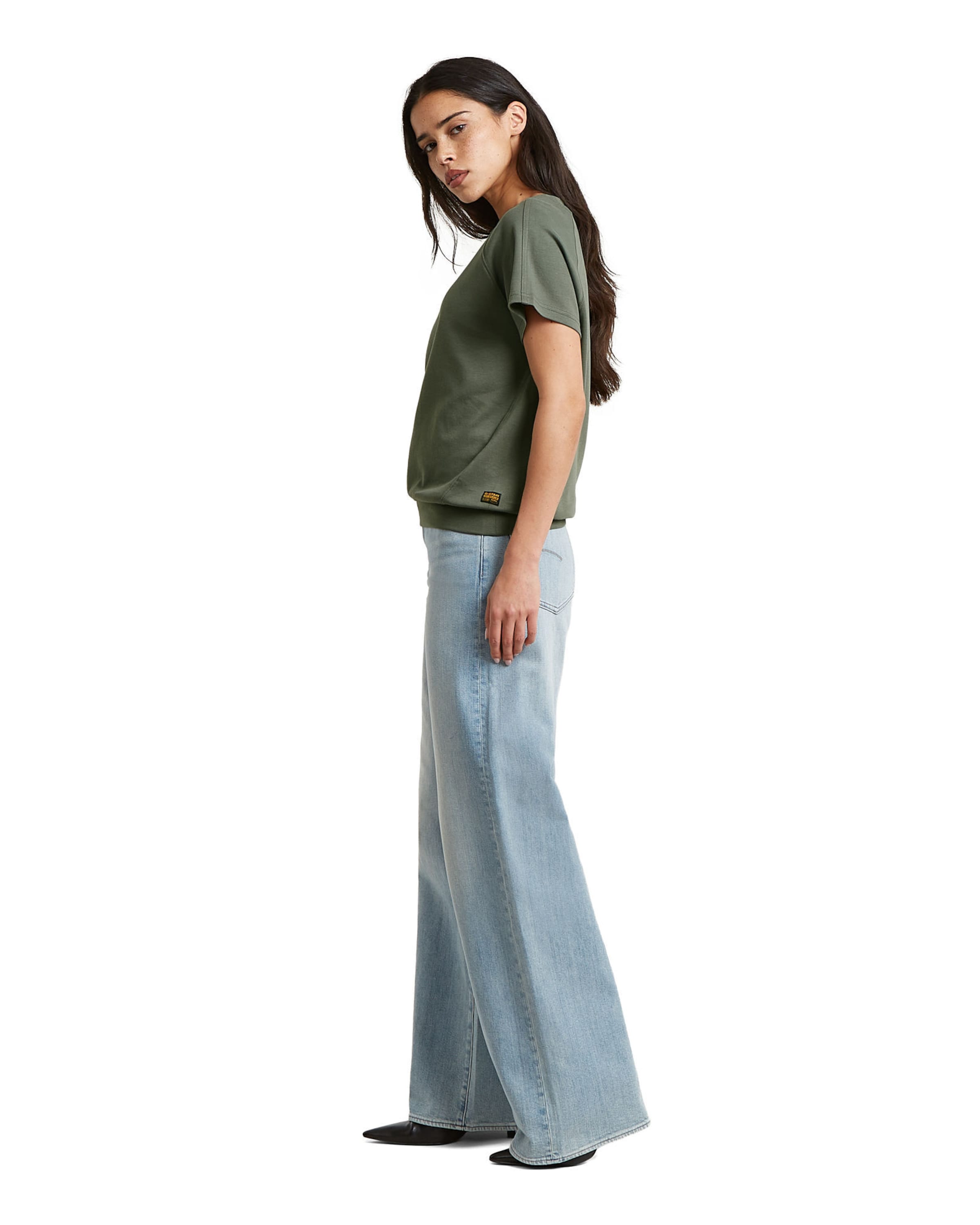 G-STAR Shirt 'Raglan T-Shirt' in Groen