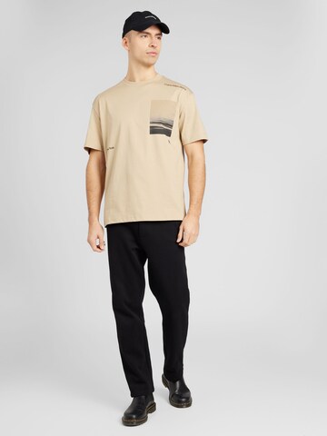 Calvin Klein Jeans - Camisa 'SERENITY' em bege