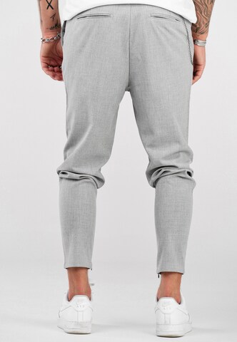 behype Regular Chino Pants 'B-KAY' in Grey