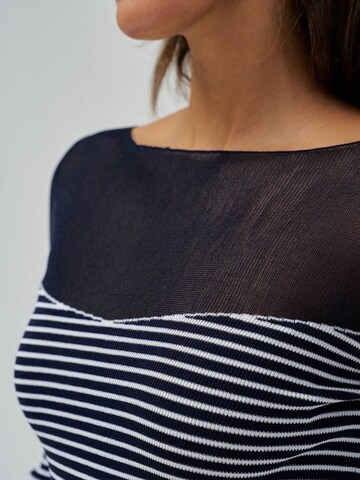 Salsa Jeans Pullover 'Trasparenz' in Blau