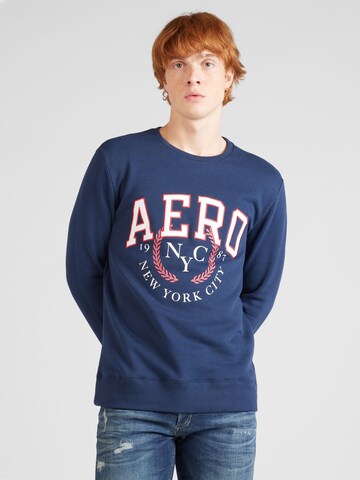 Sweat-shirt 'NYC 1987' AÉROPOSTALE en bleu : devant