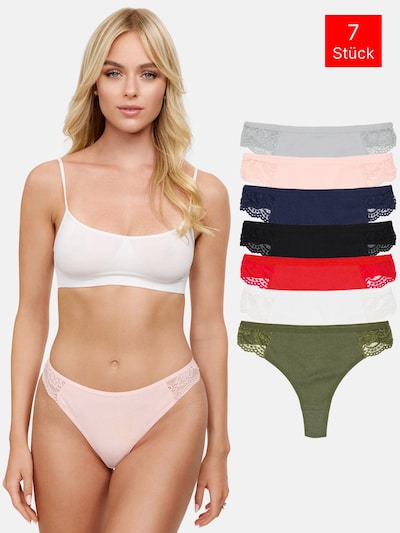 String 'F913' Tazzio di colore beige / blu scuro / grigio chiaro / oliva / rosso acceso / nero / bianco, Visualizzazione prodotti