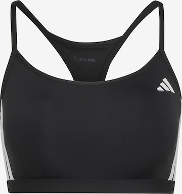 ADIDAS PERFORMANCE Bygelfri Sportbehå 'OPT ESS' i svart: framsida