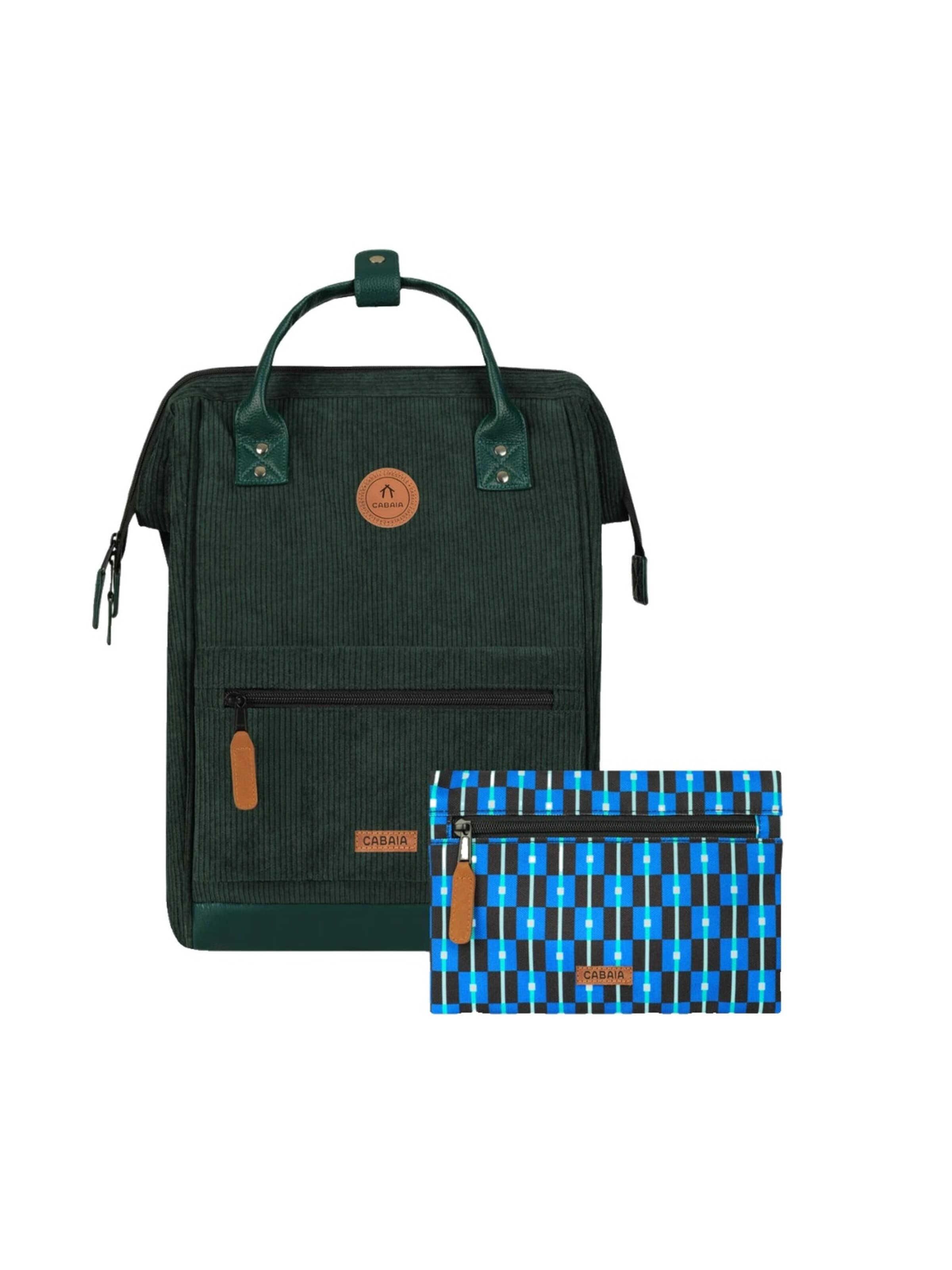 Cabaia Backpack 'Medium Bremen' in Green: front