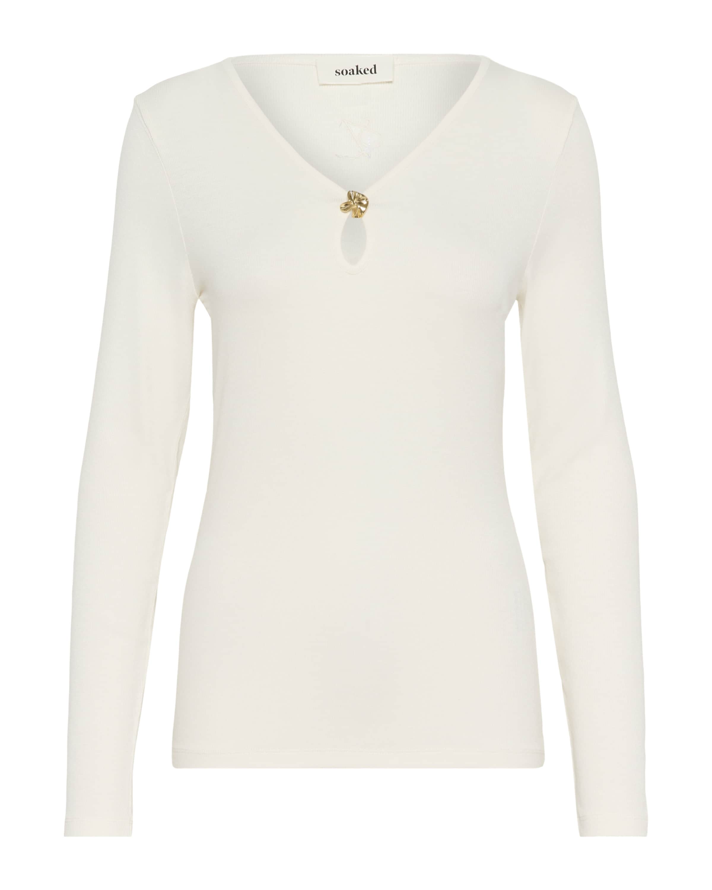 SOAKED IN LUXURY Pullover 'SLNaida' i ecru, Produktvisning