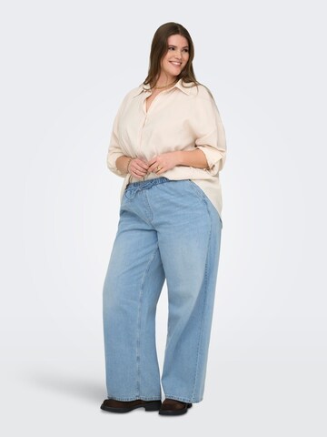 Wide Leg Jean 'CARJay' ONLY Carmakoma en bleu