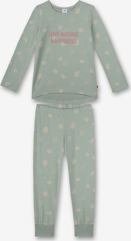 SANETTA Комплект пижама в зелено: отпред