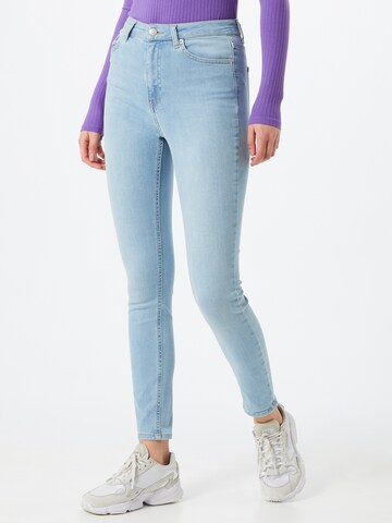 NA-KD Skinny Jeans in Blue: front