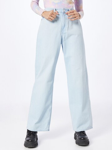 Monki Wide leg Jeans in Blauw: voorkant