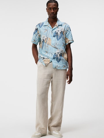 J.Lindeberg - Ajuste regular Camisa 'Elio' en azul