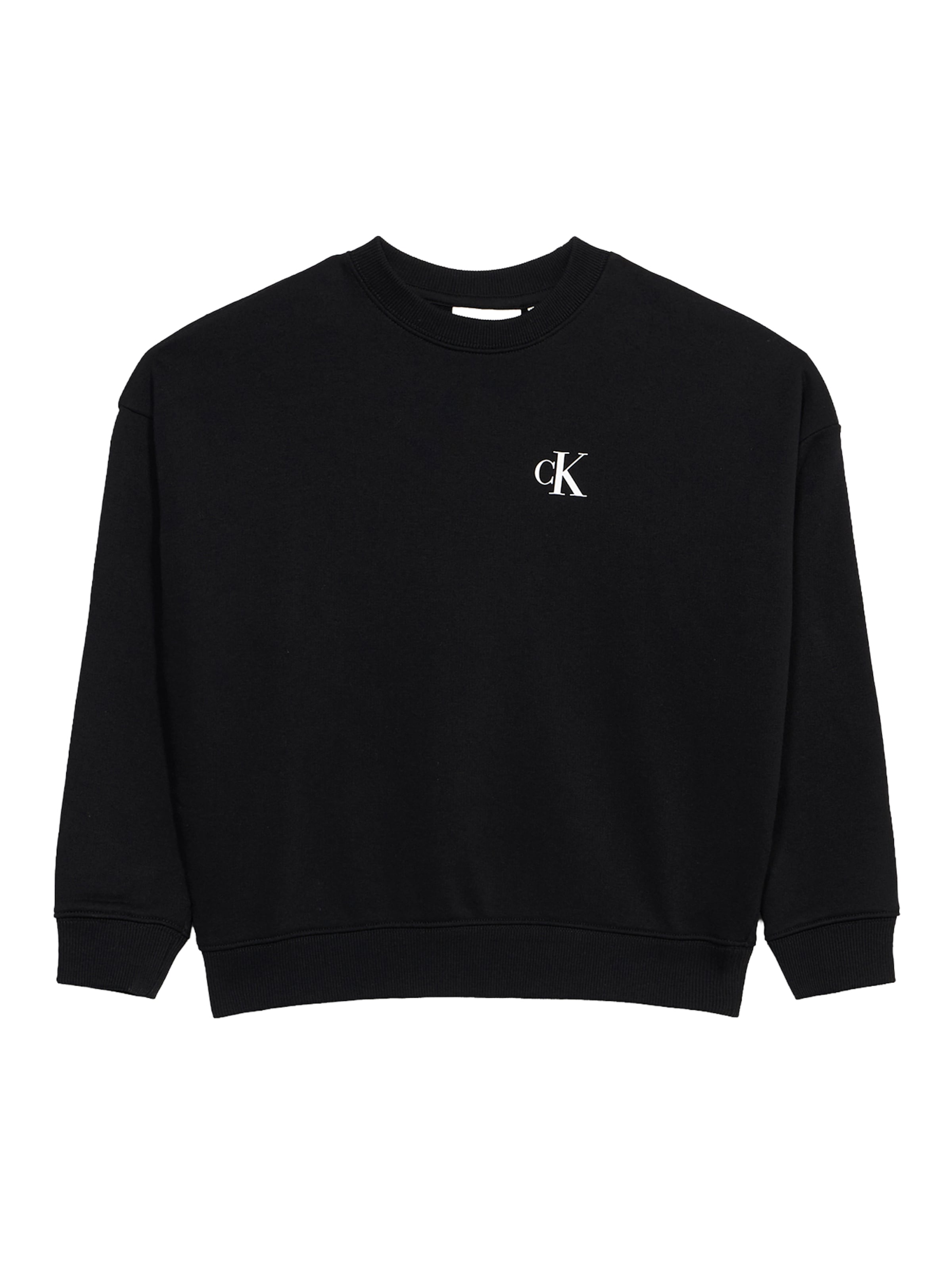 Calvin Klein Jeans - Sudadera 'BRIDGE' en negro: frente