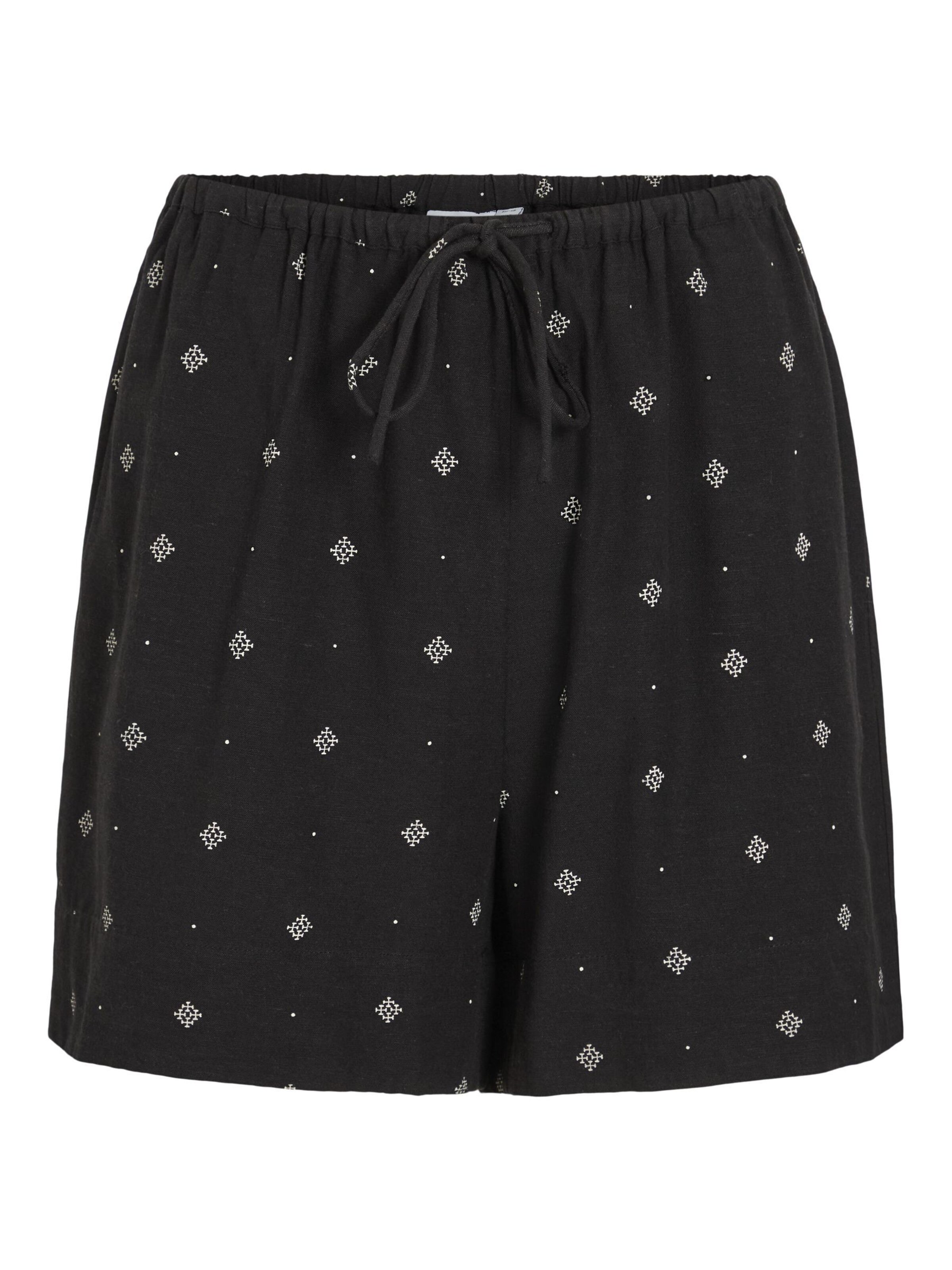 VILA regular Bukser i sort: forside